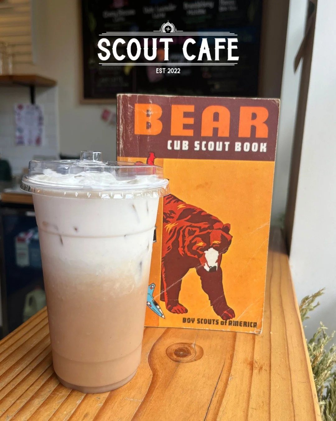 Cub Scout season is around the corner! 

Bring your small Scoutie with you for a creamy oat milk chai latte accompanied by some light reading of our Cub Scout guidebook.

We have something for everyone here at Scout Cafe, and of course that includes 