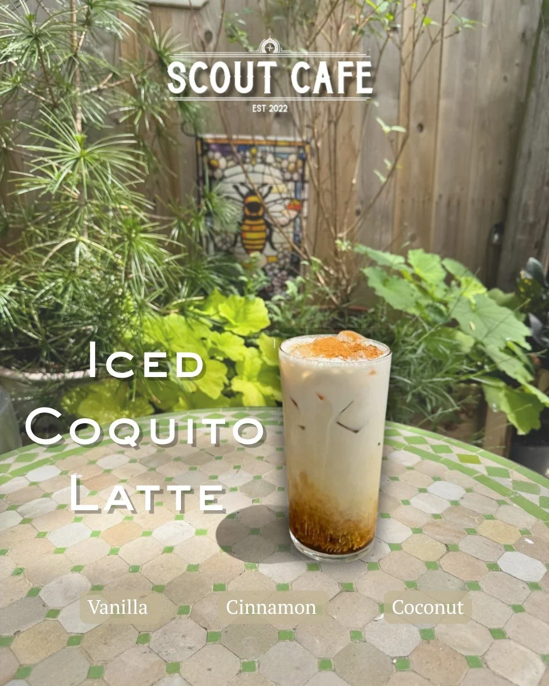 Get ready Scouties! The Iced (or hot) Coquito Latte will be returning for the month of October! 🇵🇷

Get this traditional Puerto Rican Christmas drink early and enjoy the warm vanilla, cinnamon, and coconut flavors blended into the perfect beverage!
