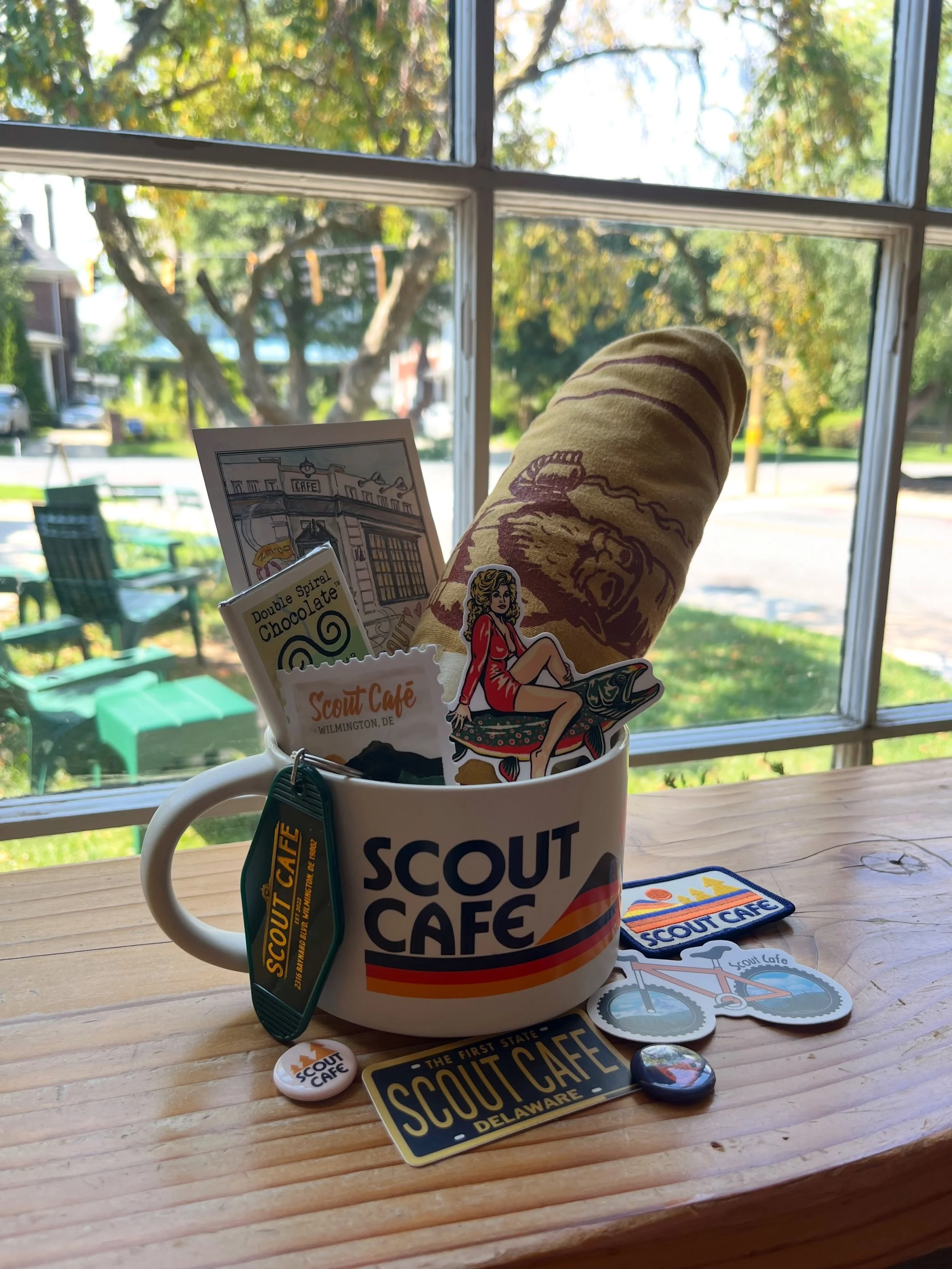 Pssst... we heard you are looking for items to put in your loved ones&rsquo; Boo Basket! 🎃👻

Scout has everything they will love: stickers, keychains, magnets, pins, t-shirts, postcards, mugs, and, of course, COFFEE!

Stop by Scout Cafe and grab al