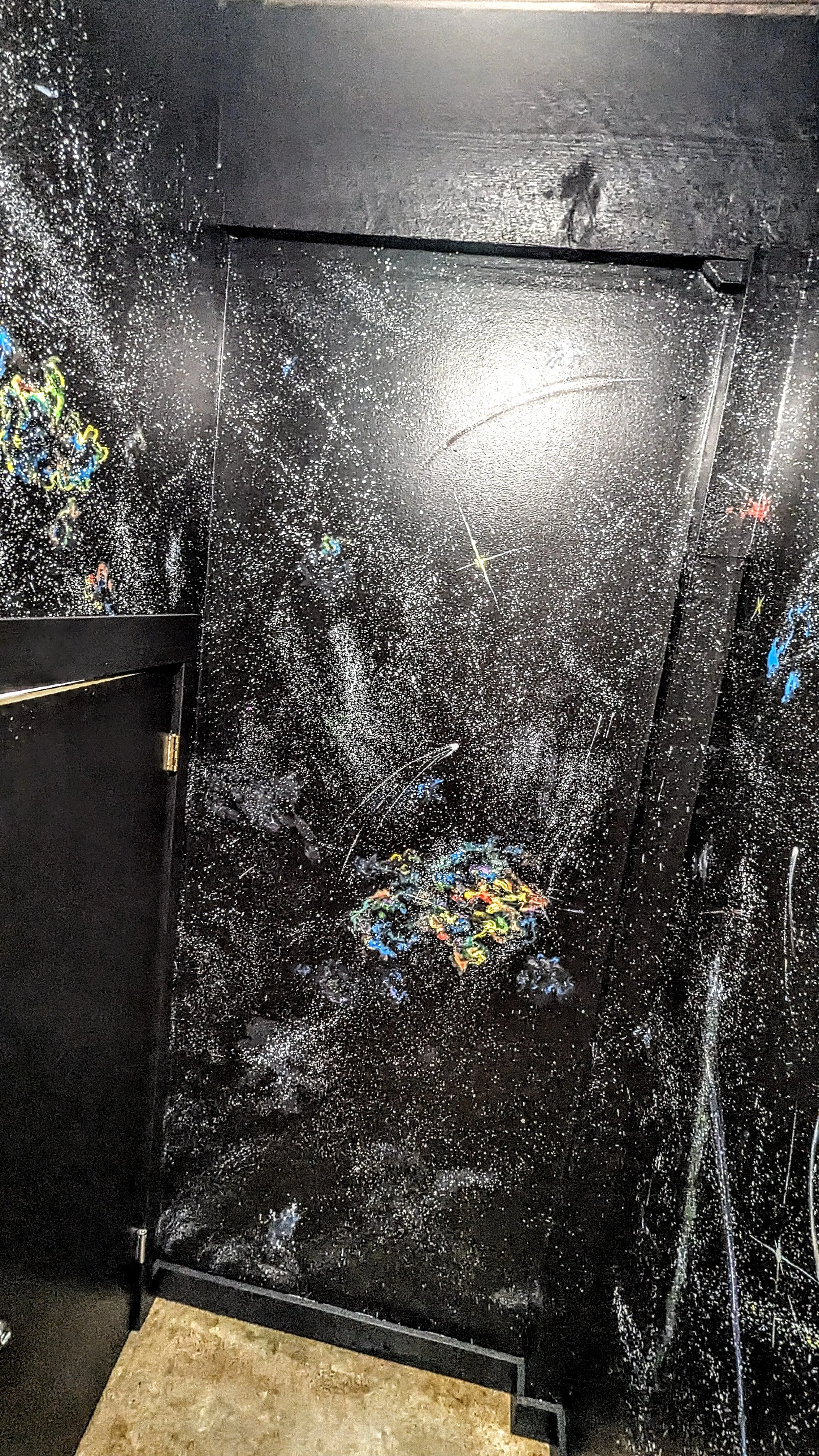 Galaxy painted on wall