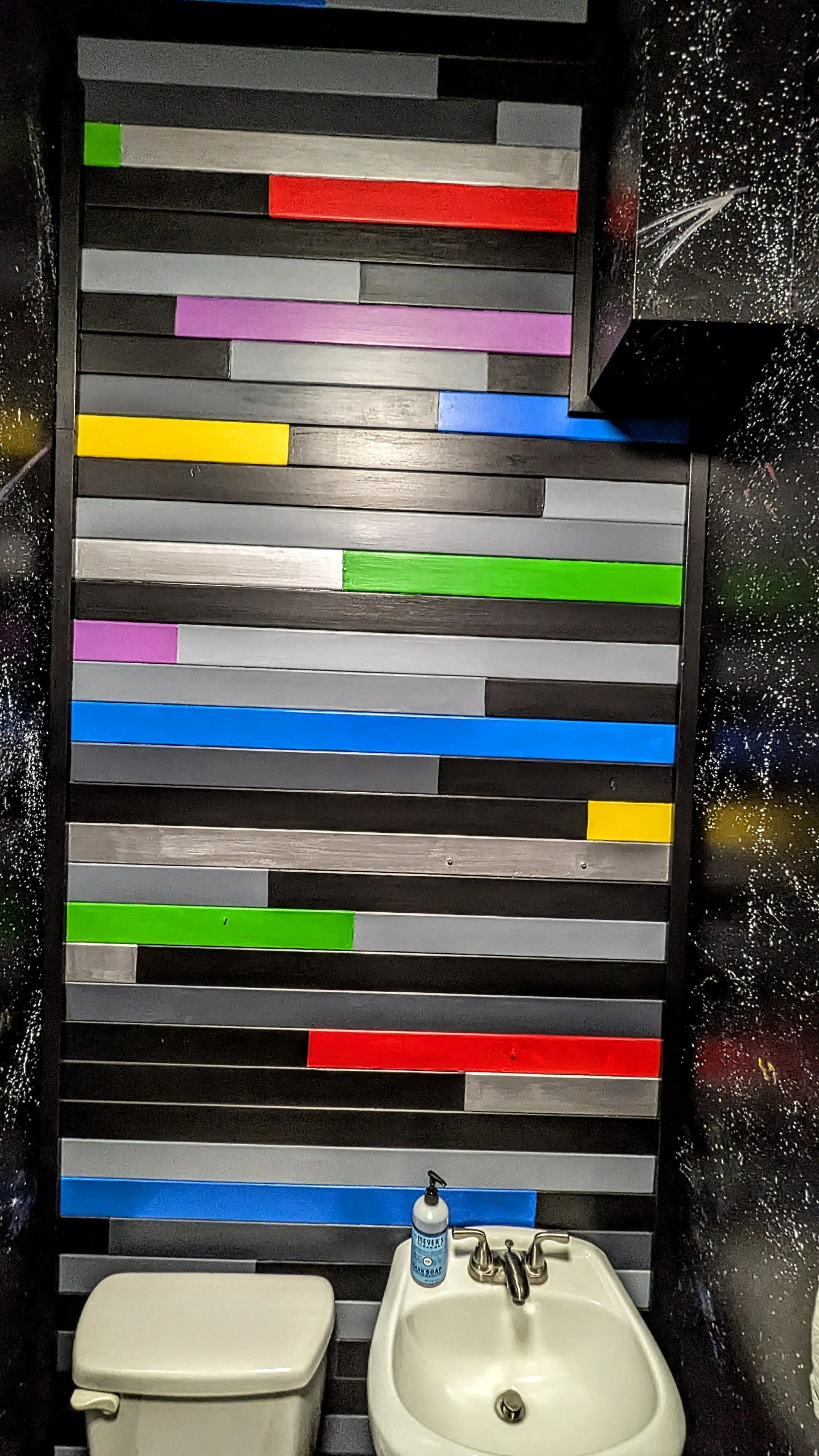 Color blocks on a wall