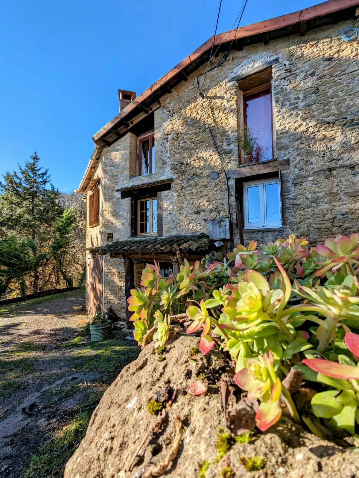 Hébergement écologique en Occitanie pour retraites et stages, avec chambres sobres aux matériaux naturels et literie en laine. Gîte de groupe 15 personnes situé dans l’Aude, proche des Pyrénées, idéal pour location de lieu de retraite yoga et formati
