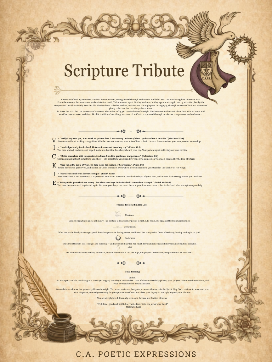 Scripture Tribute