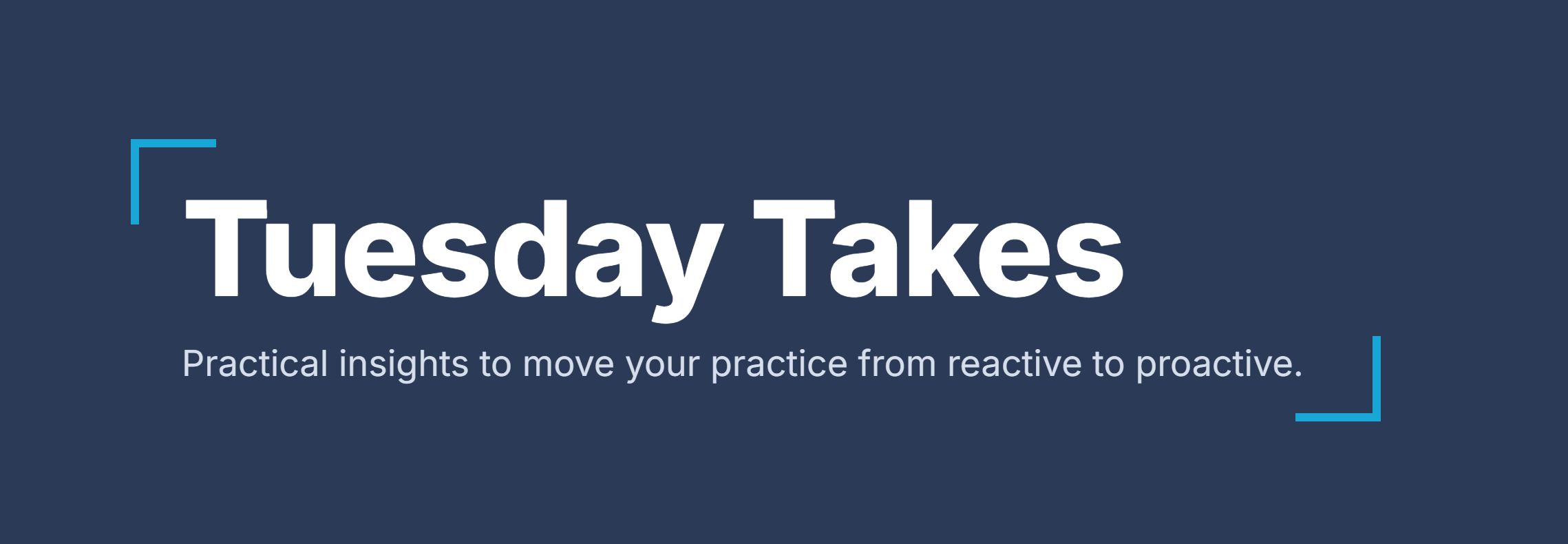 Weekly series of short, practical insights that help financial advisors move from reactive to proactive, covering topics like niche focus, service calendars, repeatable workflows, and using technology as an amplifier rather than a fix.