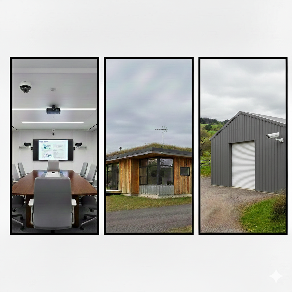 3 in 1 conferencing, Cell booster, security system