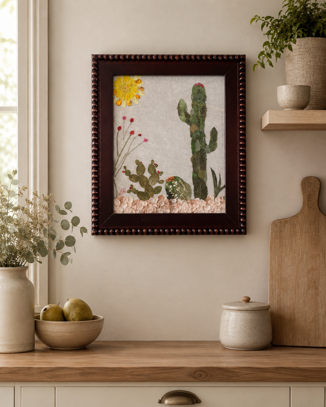 Phoenix Sunrise — Original Pressed Botanical Artwork | Botanical Wall Art