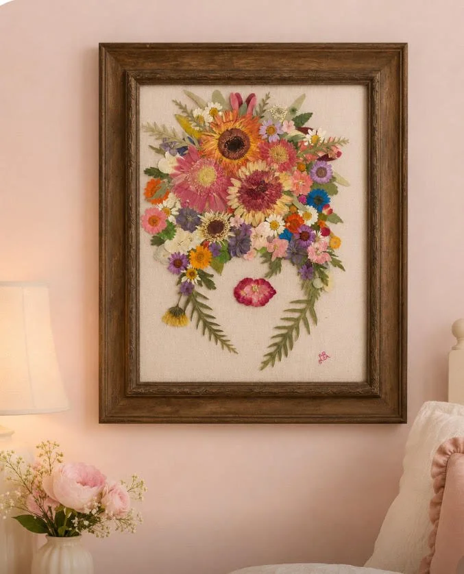 River Claire  Original Pressed Botanical Artwork | Botanical Wall Art