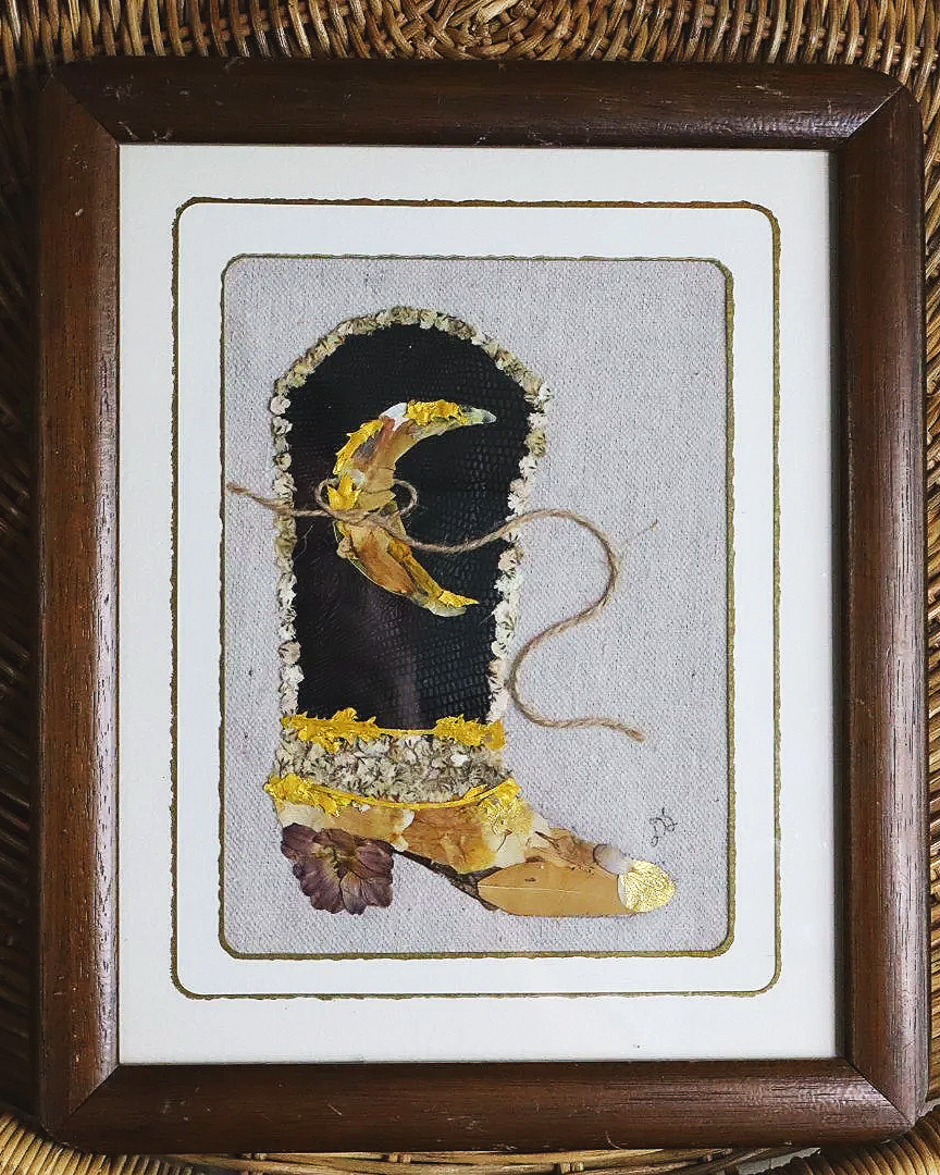 Lasso the Moon | Southwestern cowgirl boot wall art