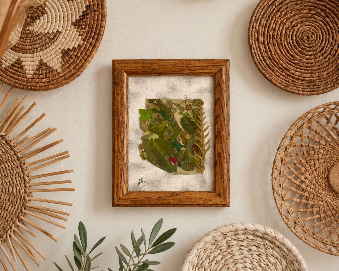 Love the Desert | Sonoran Desert Botanical Composition | Pressed Botanical Wall Art