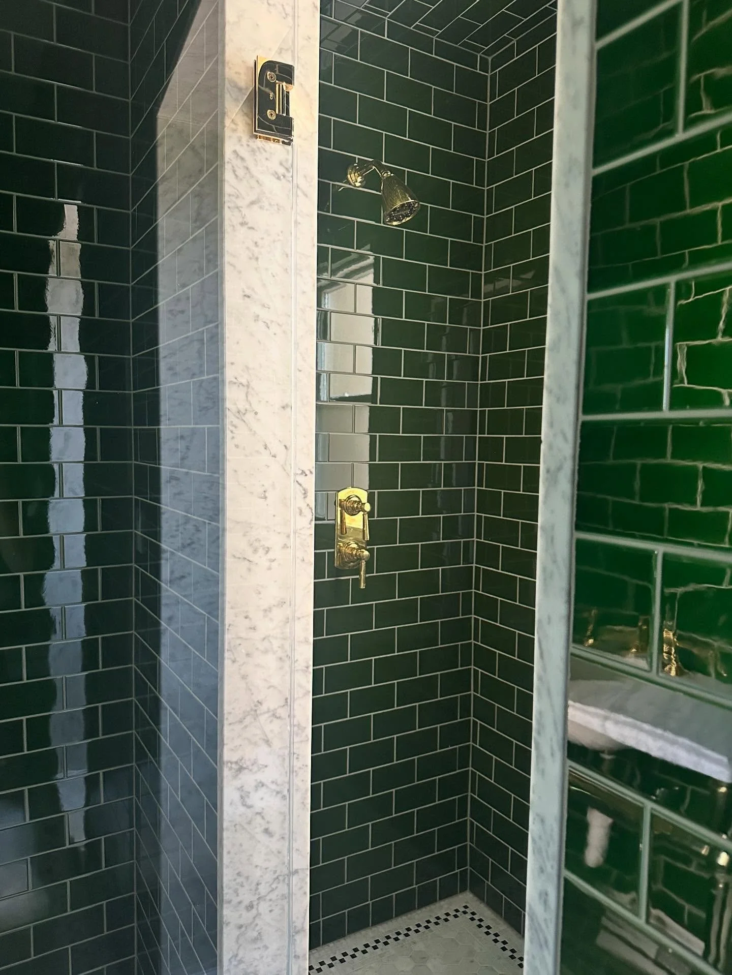 Progress Snapshot: This tile and its depth. Love. #guestbath