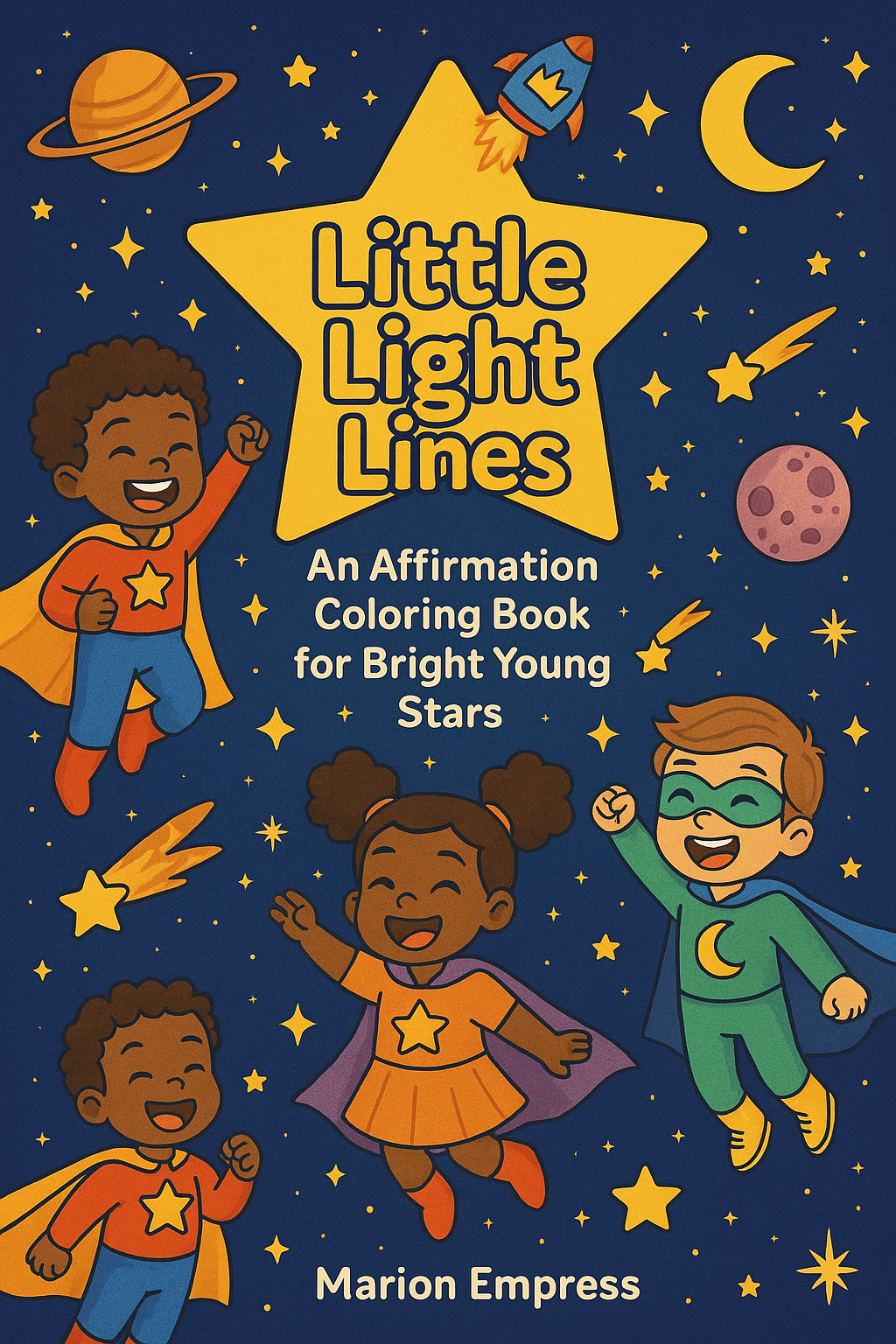 Little Light Lines: An Affirmation Coloring Book for Bright Young Star