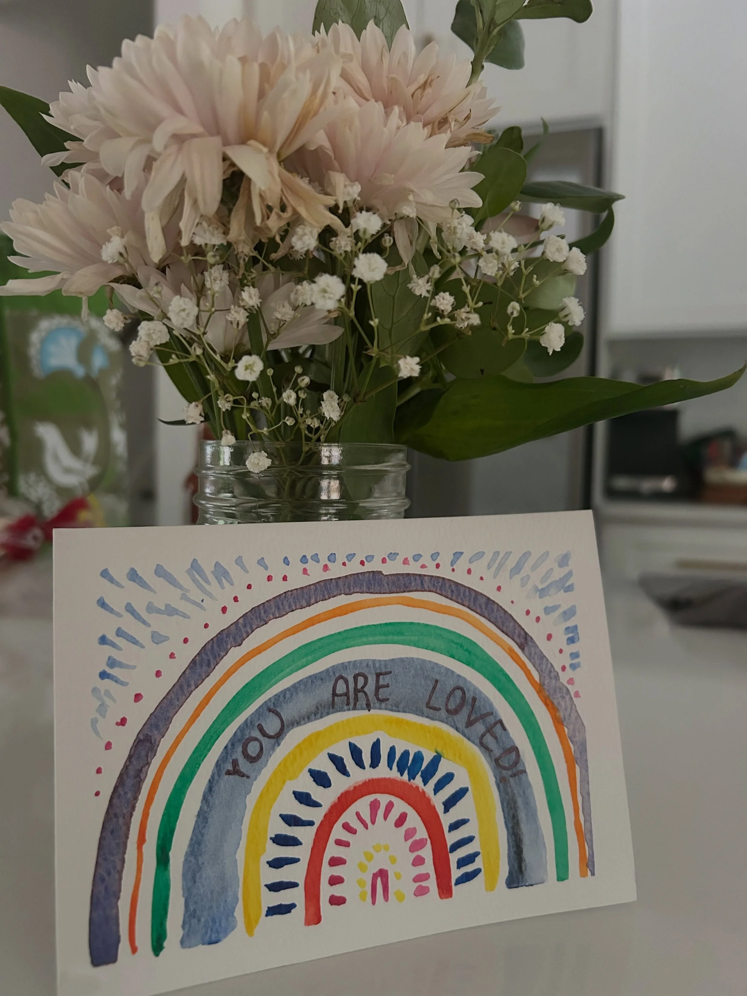 These past three weeks have shown us: we are surrounded by love. Meals have shown up at our door nearly every day. People have come by to help around the house (one friend came over to clean our toilets!!!). Others have stopped by to lift our spirits