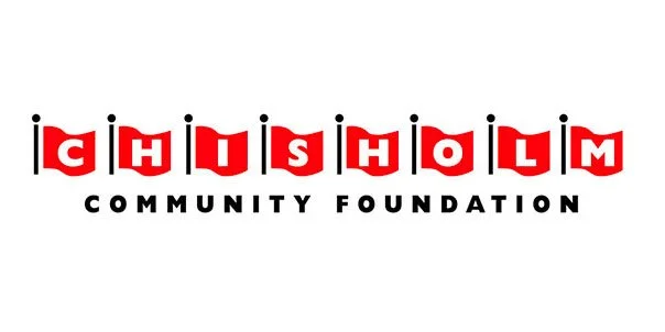 Chisholm Community Foundation logo with red and black text.