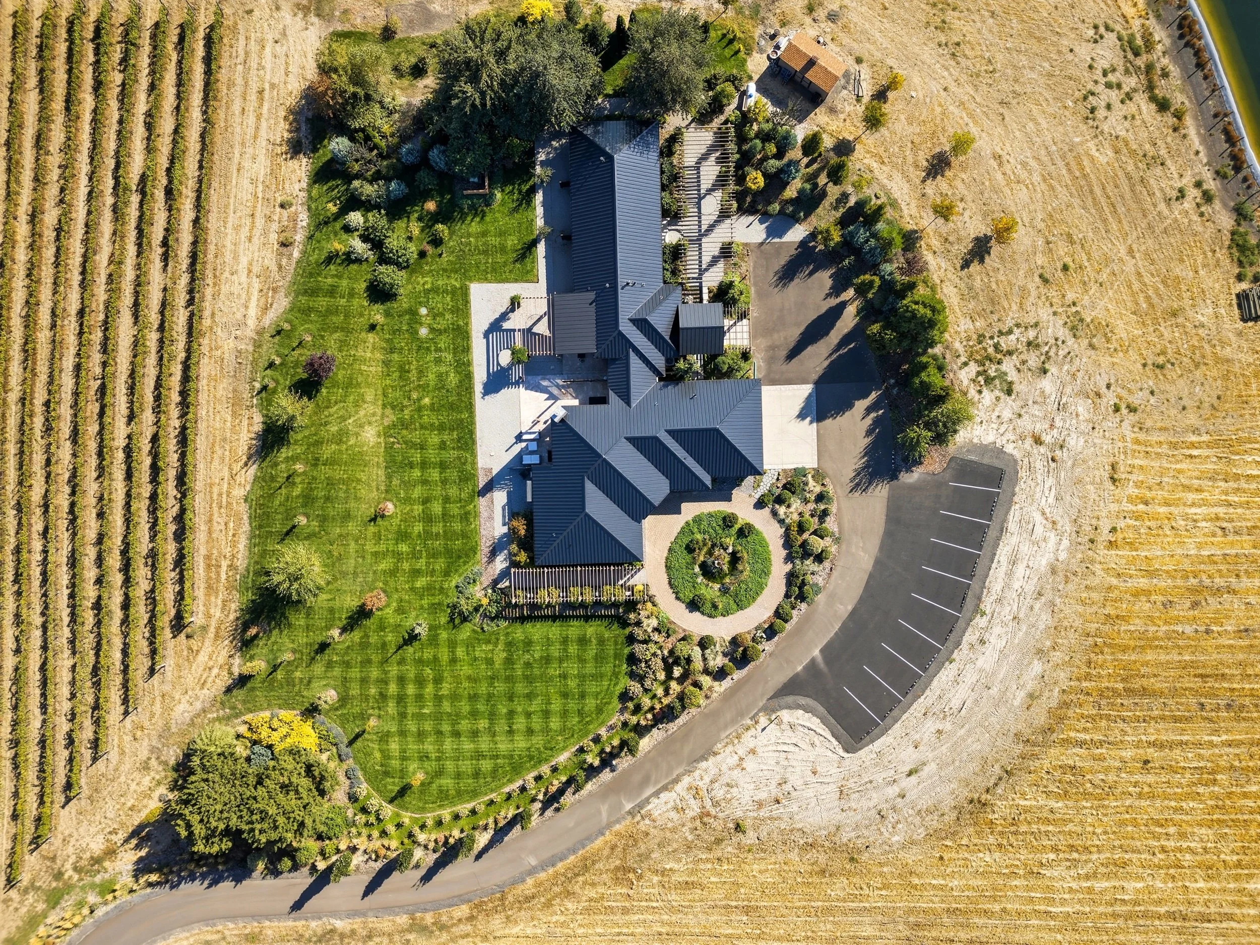Located on a 10 acre vineyard