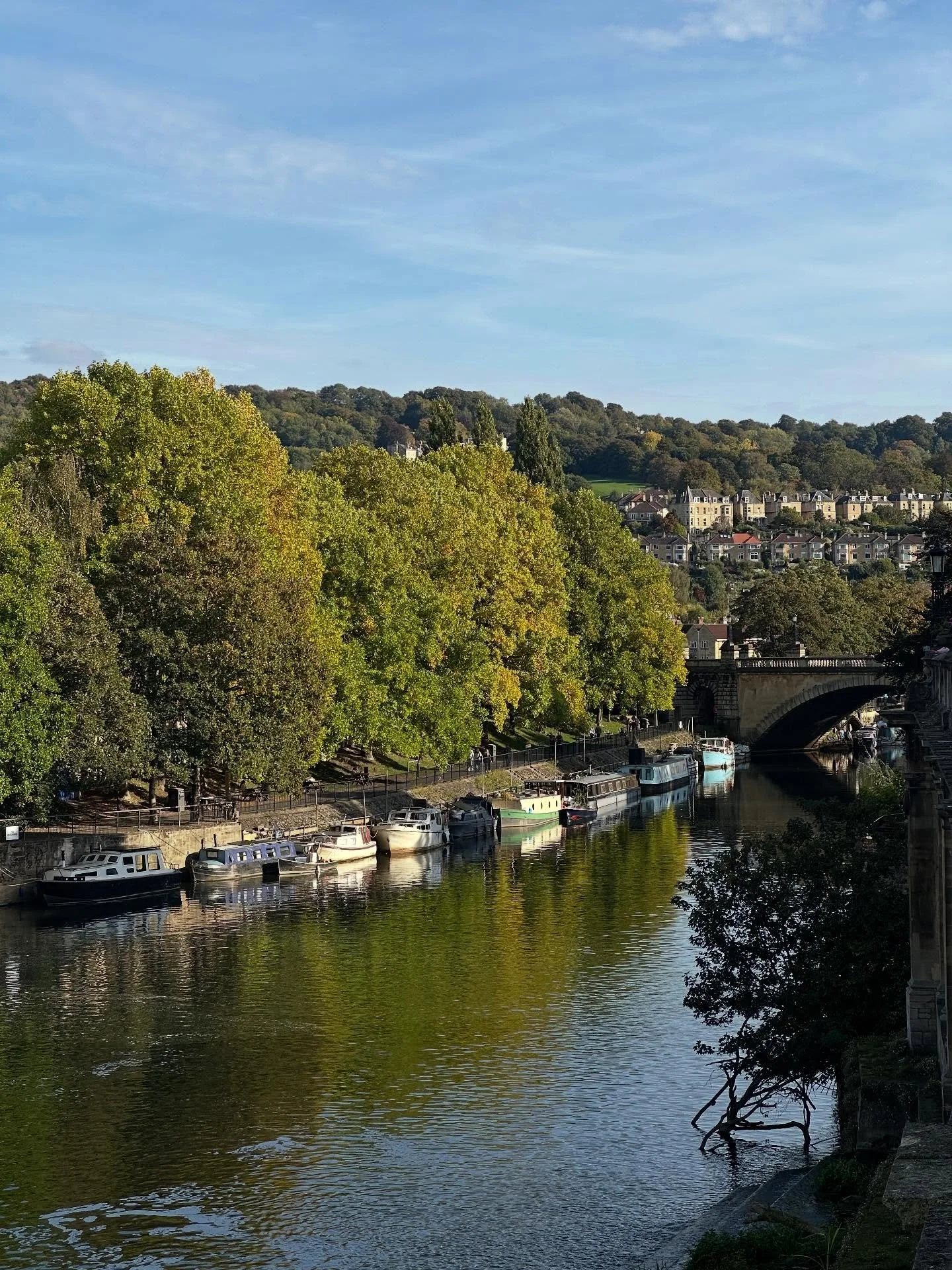 Bath was unlike anything I&rsquo;ve ever seen! The river was so peaceful. It truly felt like autumn here in the parks. The architecture was incredible. The Royal Crescent was amazing. I was so happy here that I was depressed that I live in Florida. ?