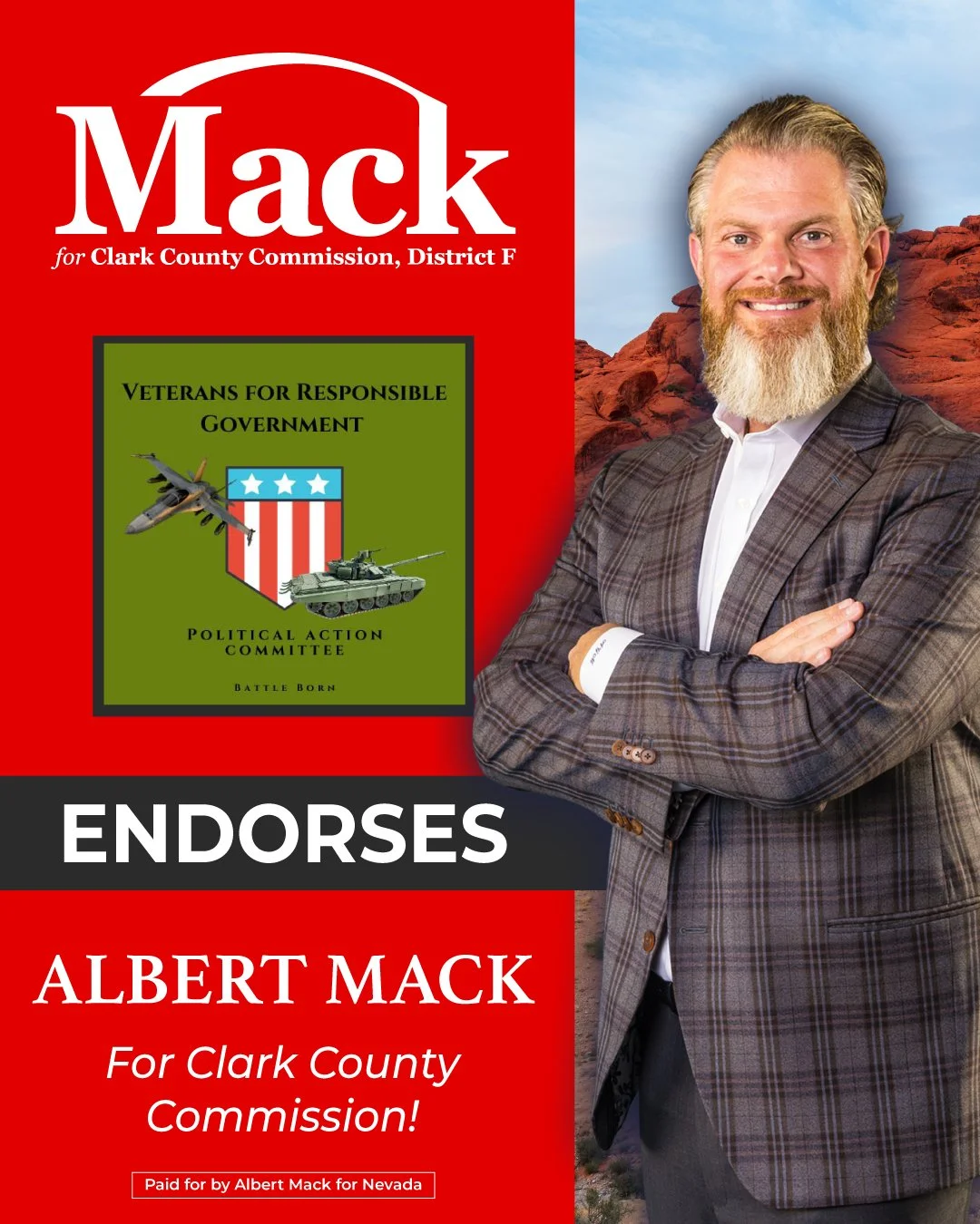 I am honored to receive the endorsement from Veterans for Responsible Government. Their commitment to responsible leadership and accountability in government reflects values I deeply respect.

This support means a great deal to me. I am committed to 