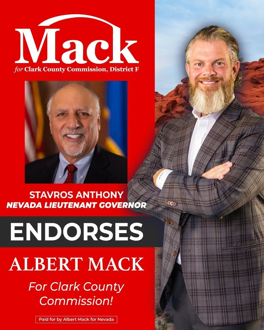 I&rsquo;m honored to have earned the support of Lt. Gov. Stavros Anthony!