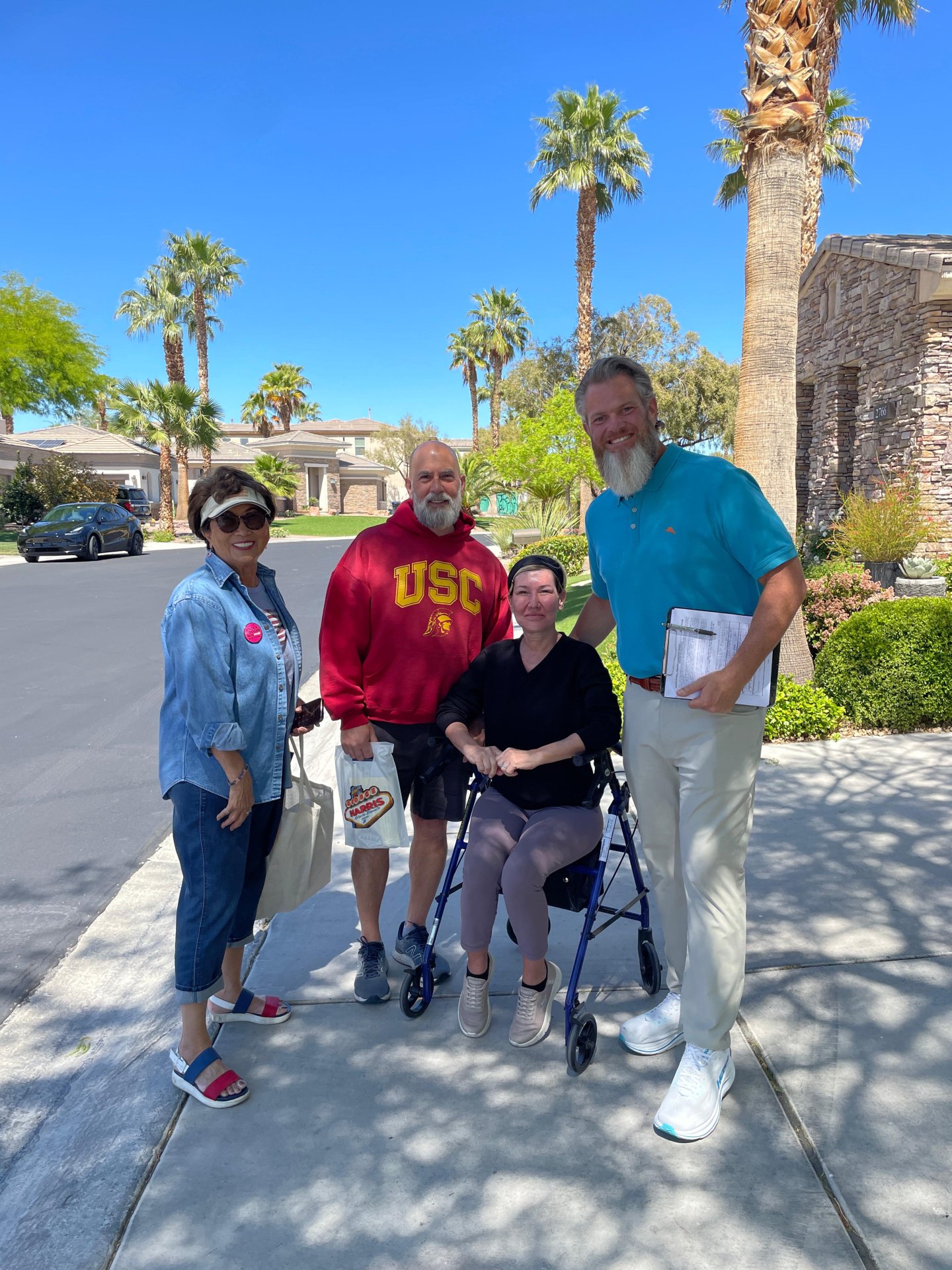 What a beautiful day to hit some doors and connect with the community.

Out collecting signatures to keep men out of women&rsquo;s sports and protect fairness for female athletes.

Grateful for the conversations and support.

#CommunityFirst #Nevada 