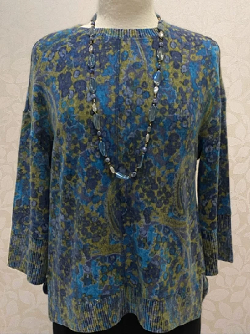 Super Soft Fleece Boxy Crew from Habitat in  lagoon, also available in fern.