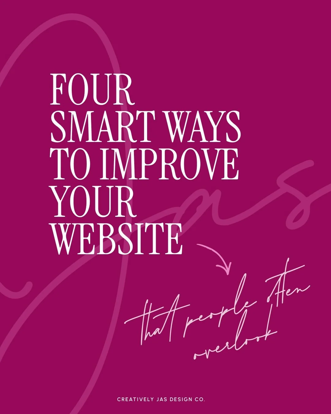 Your website doesn&rsquo;t need a full redesign to work better.
It needs clarity, intention, and a few smart updates behind the scenes.

In this post, I&rsquo;m breaking down small but impactful website improvements that many business owners overlook