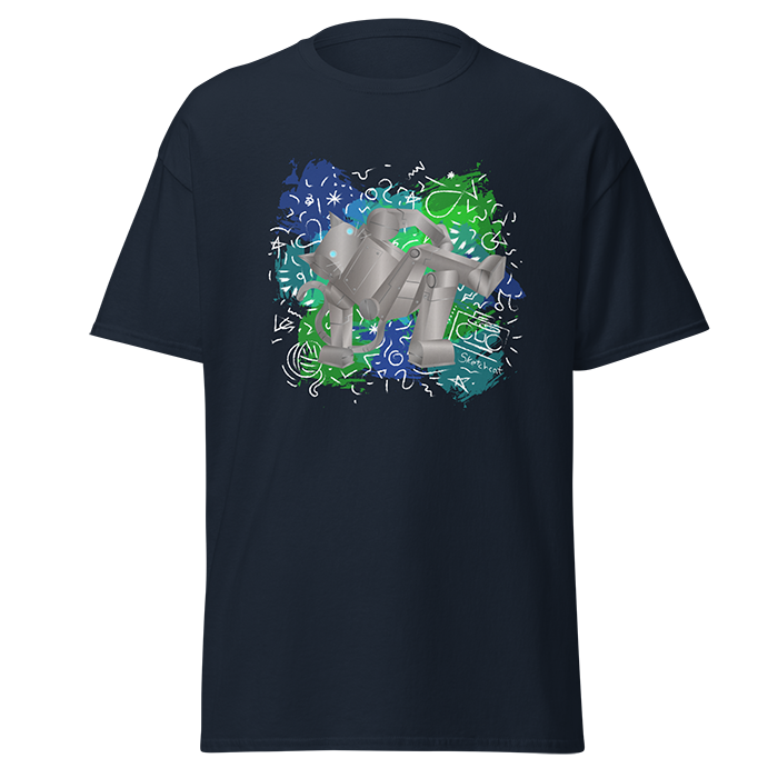 breakdance robot cat navy