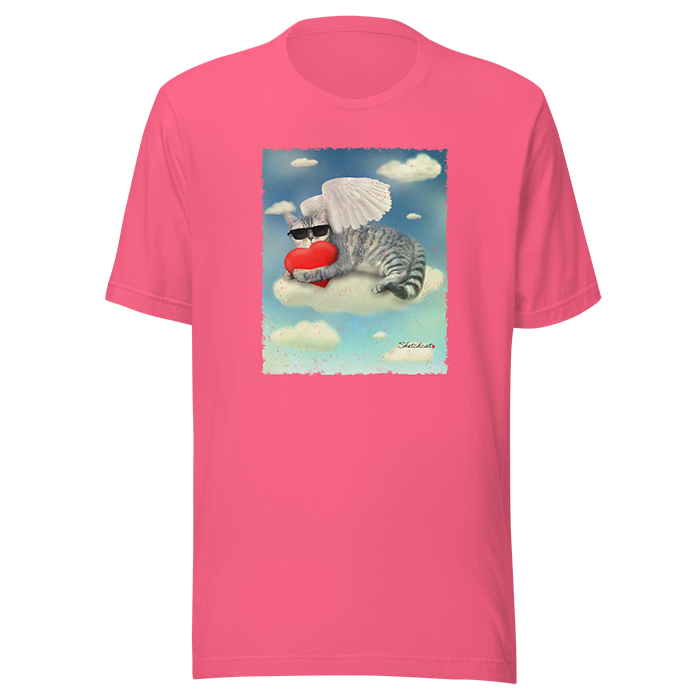 heart cloud cat shirt charity pink