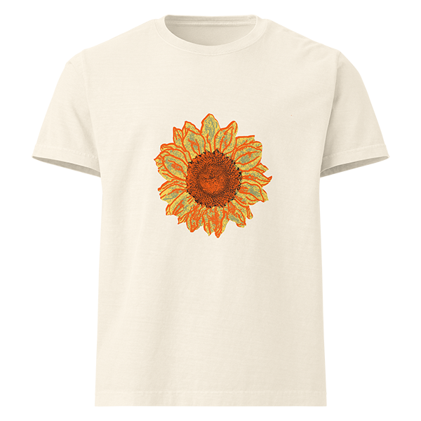 Artsy sunflower oversized shirt