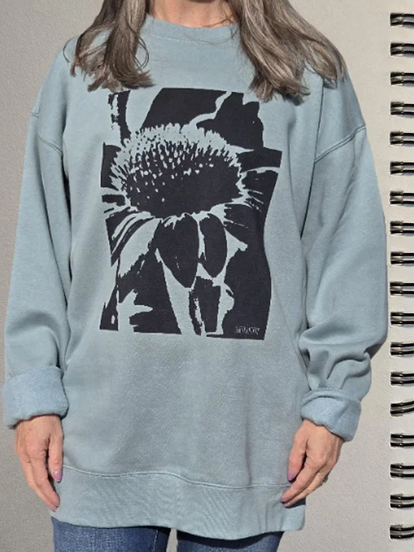 abstract flower sweatshirt cool