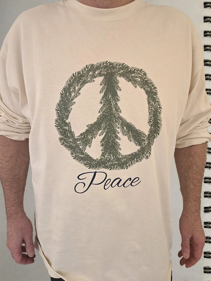 peace sign cool cat evergreen