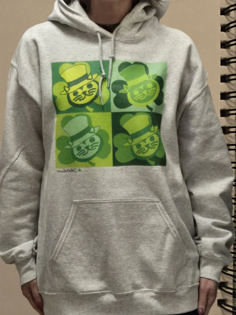 Lucky cat st patricks sweatshirt
