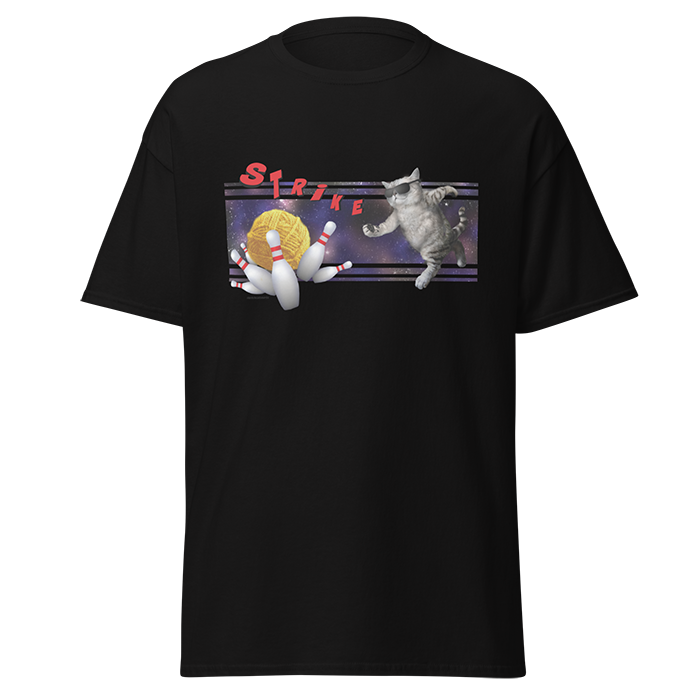 Bowling space cat strike black