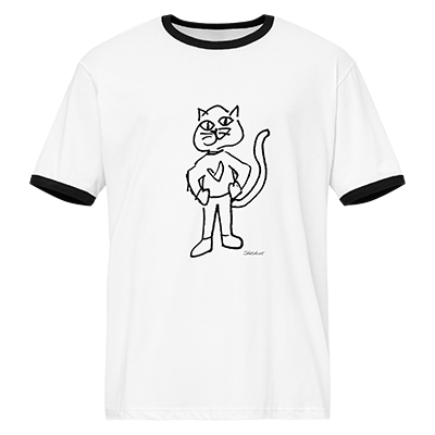 fun cat heart shirt