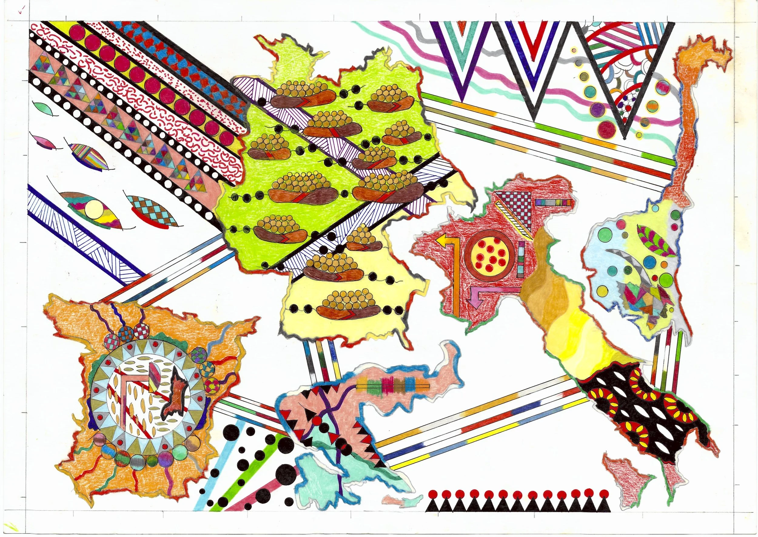 Title: A European Extract / Dimensions: 50cm x 35cm / Year: 2020