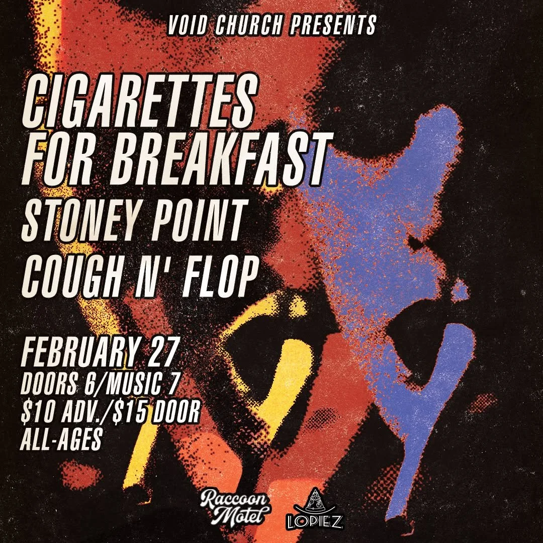 Philly shoegazers @cigarettesforbreakfastband pull blissful lullabies from outer space, drench them in fuzz, dip &lsquo;em in magnesium dust and ignite stunning sonic pyres.
 
Minneapolis&rsquo; @stoneypointband channel immersive, deeply psychedelic 