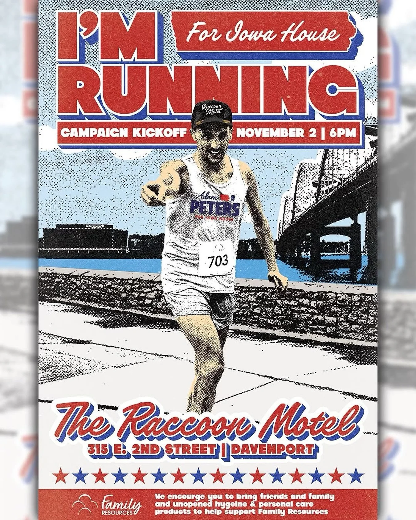 This one&rsquo;s a special one. @adamforiowa is truly who we need right now in all of this mess. Couldn&rsquo;t ask for a more stand up person for the role. Couldn&rsquo;t happier to be tapped to design this for a friend. Now watch Adam rise to the t
