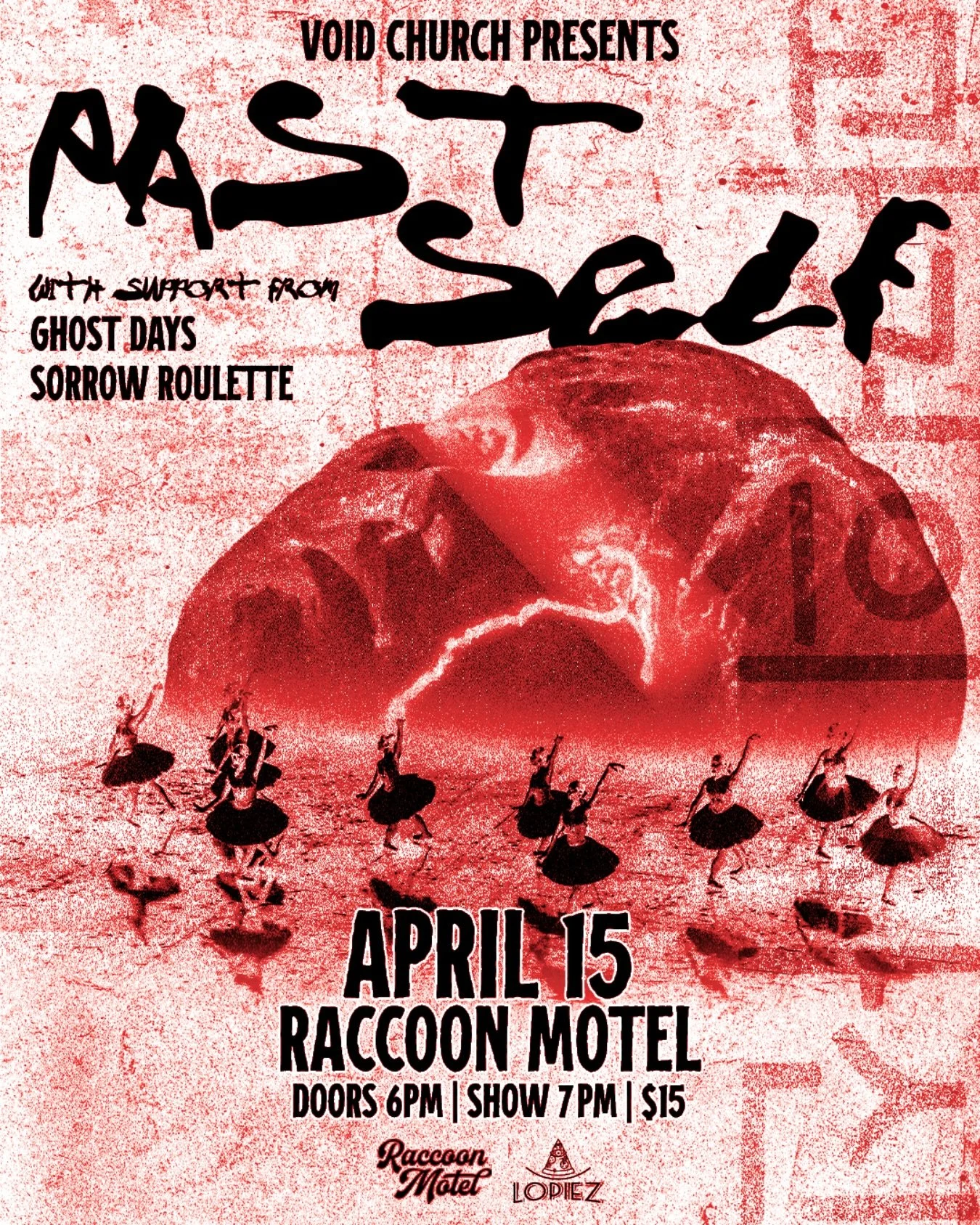 @void_church season is upon us. Join us at the @raccoonmotel on April 15 for @pastself.exe @ghost.days and @sorrow.roulette