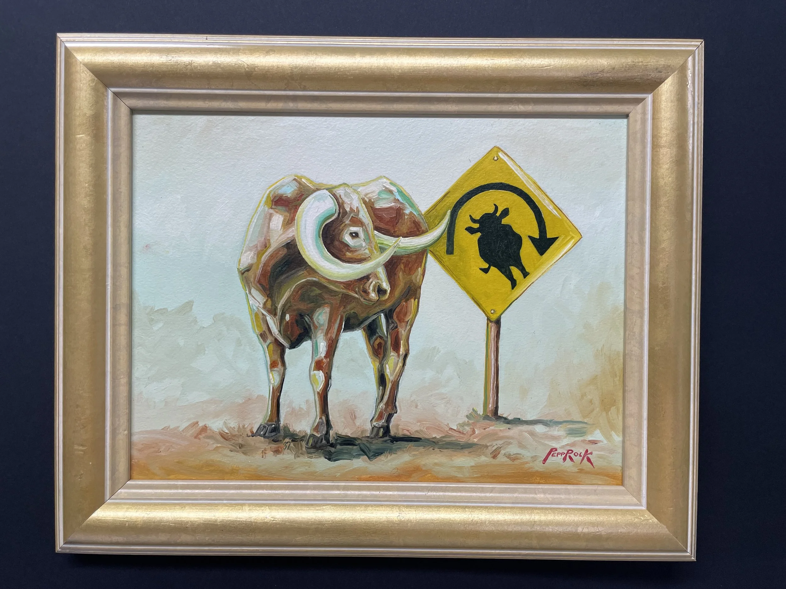 "TIPPING NOT ALLOWED" - 9" x 12" Oil on Panel. (Available through Corwin Galleries)