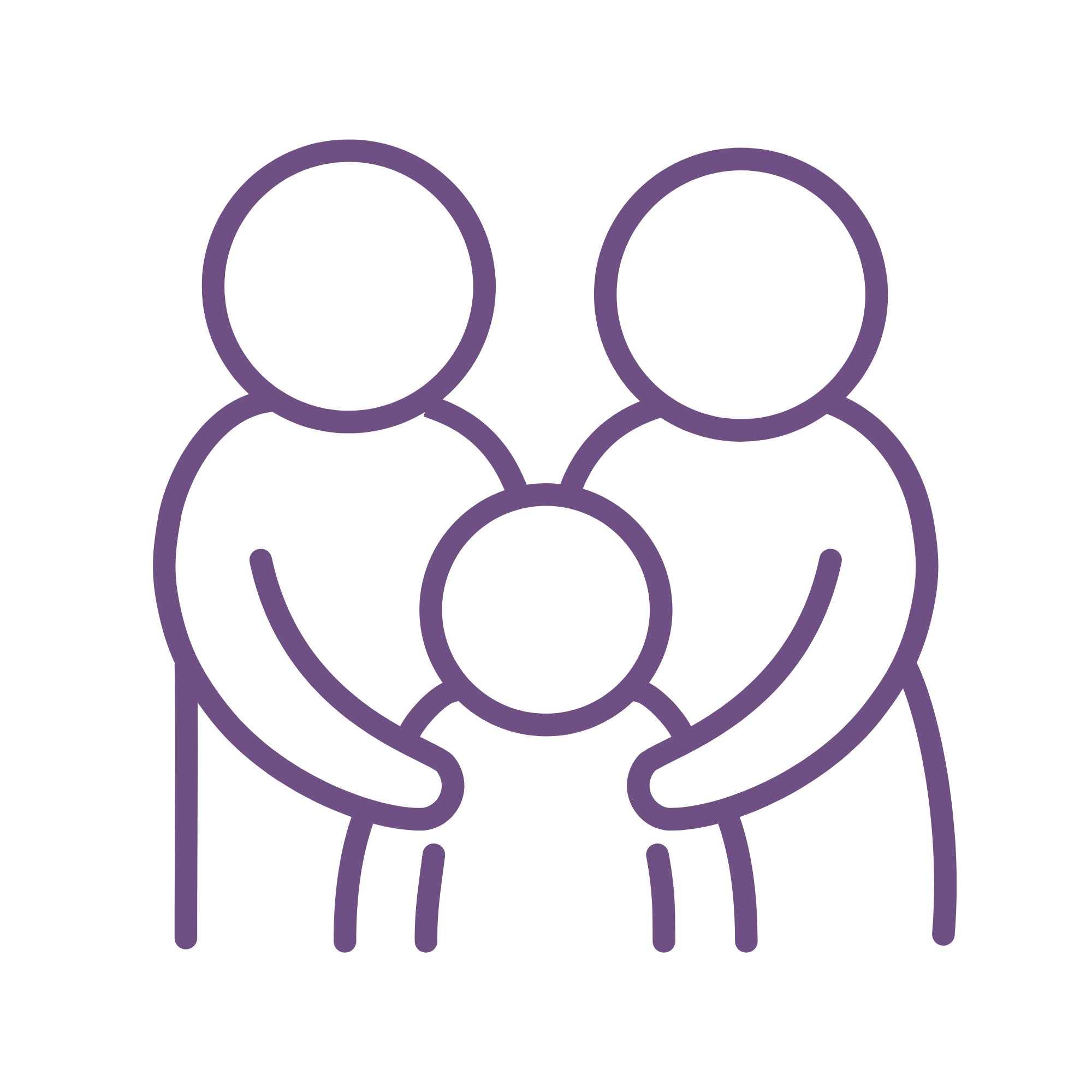 Illustration of a person with a speech bubble, standing in front of another person with a speech bubble, representing communication or conversation.