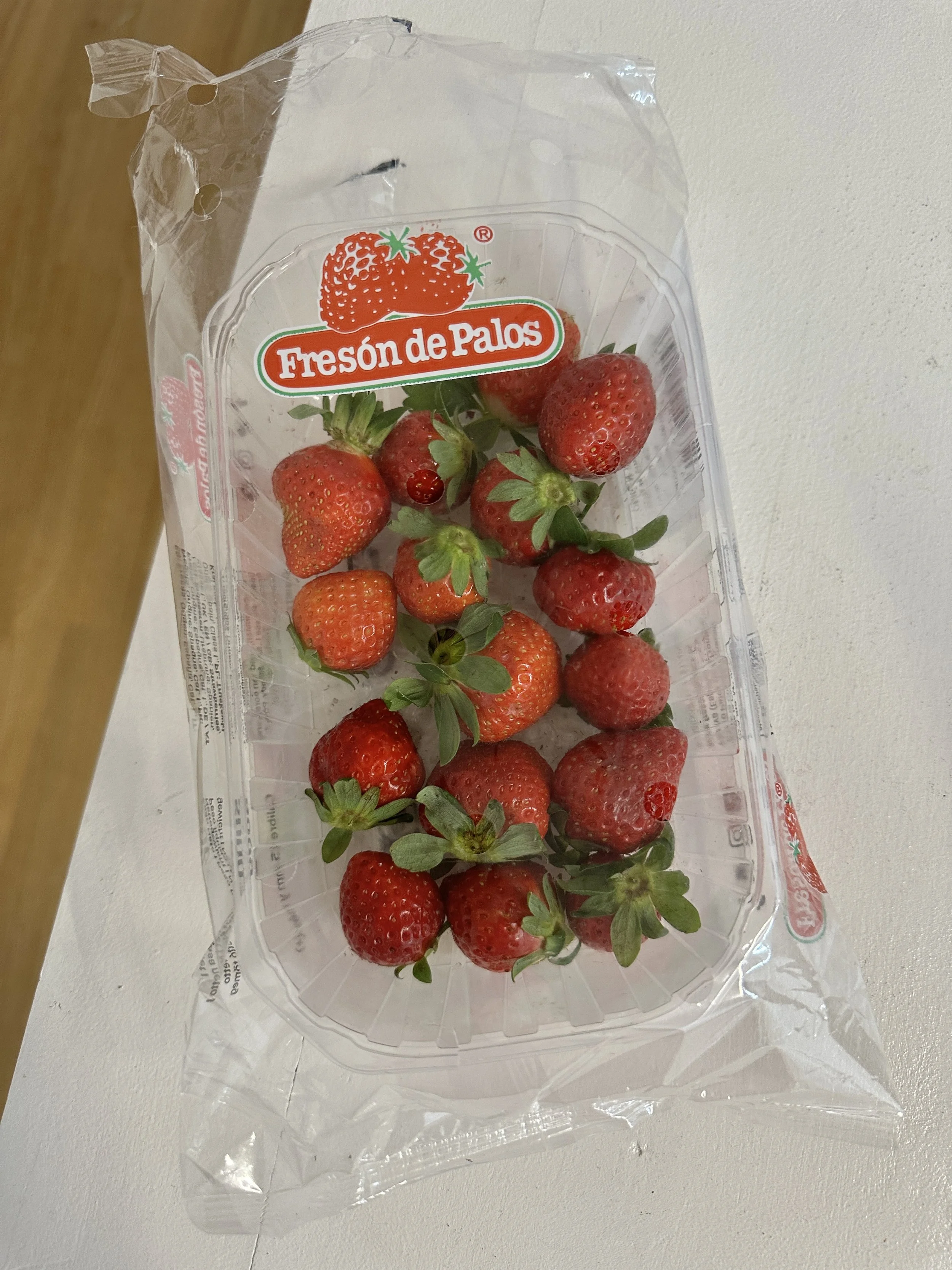 Strawberries are only 1.50 euros here and they are so delicious. Maybe more.