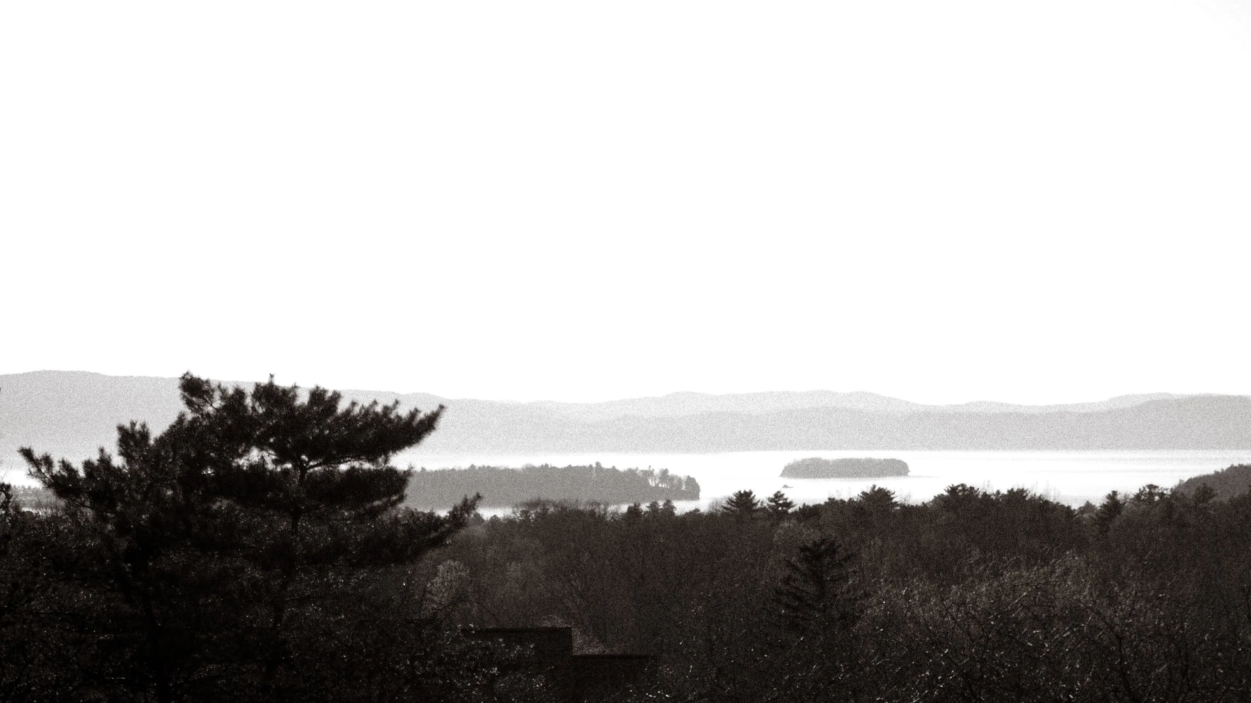 A view over Shelburne Point and Juniper Island