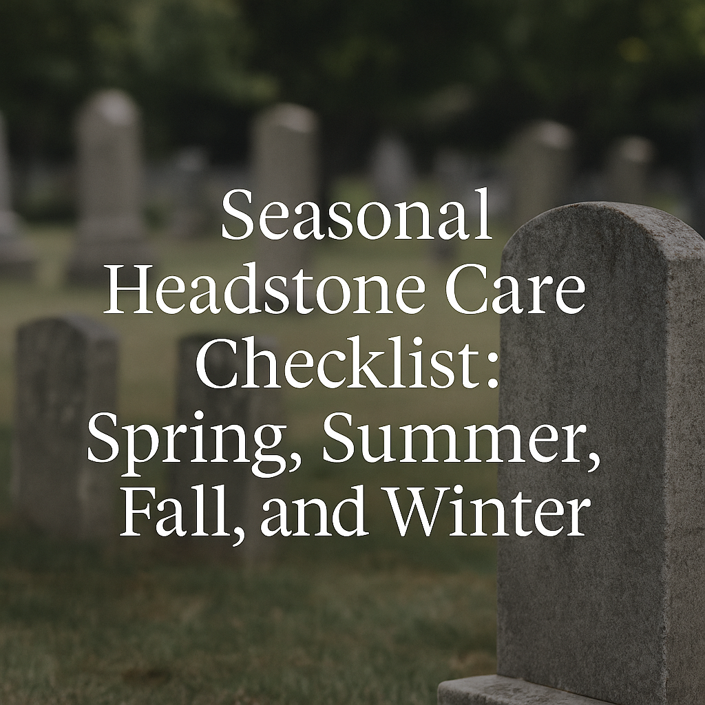 Seasonal Headstone Care Checklist: Spring, Summer, Fall, and Winter