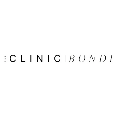 Text logo reading 'The Clinic Bondi' in black on a white background.