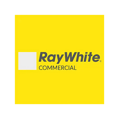 Ray White Commercial logo on a yellow background