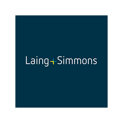 Laing + Simmons logo on a dark blue background.