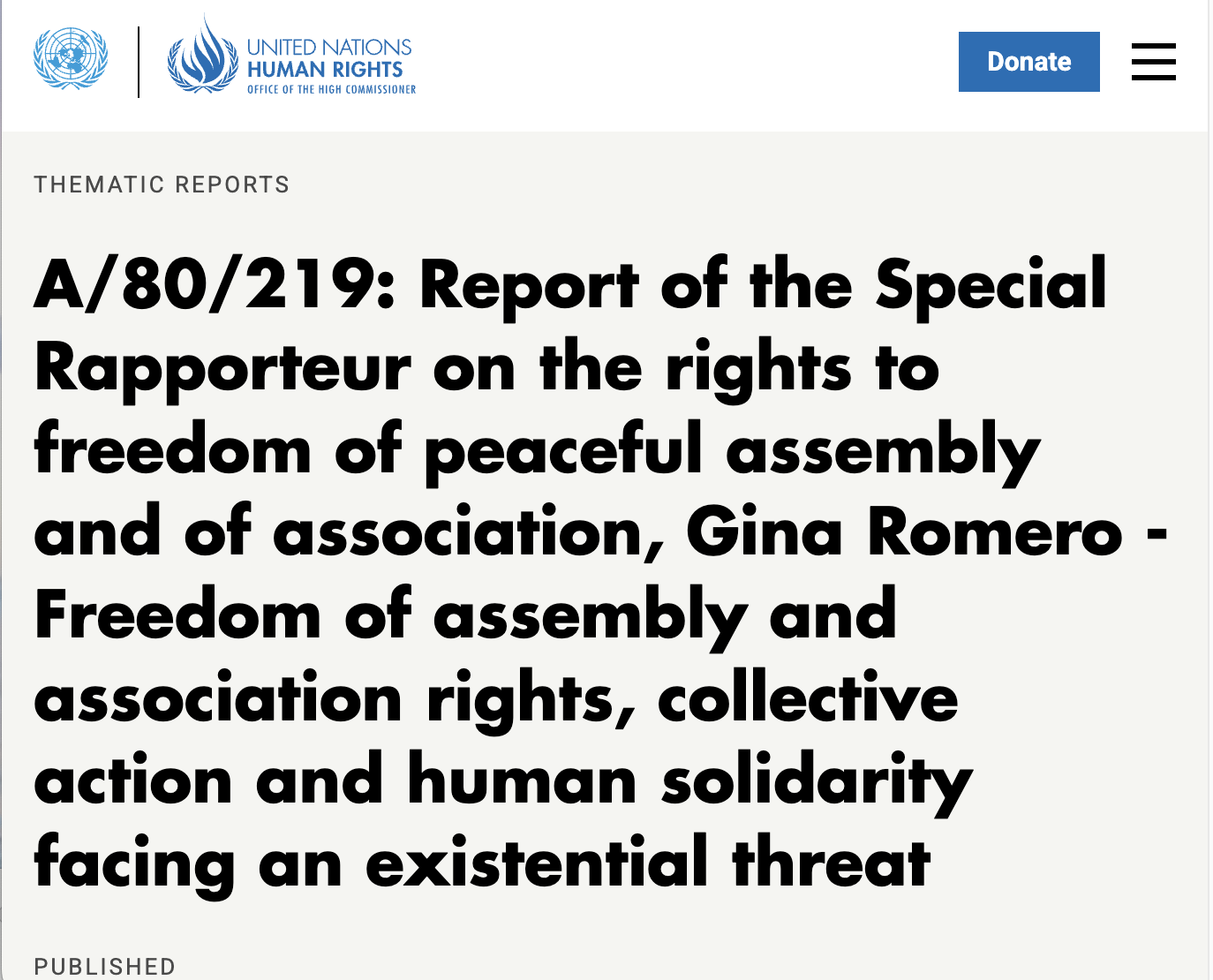 Gina Romero, UN Special Rapporteur, sounds the alarm on the structural crisis 