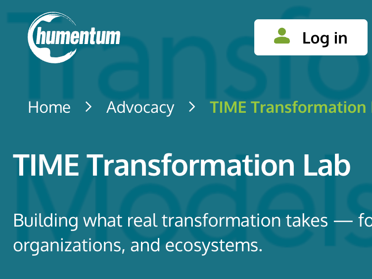 Humentum’s Transforming Institutional Models for Equity (TIME) Transformation Lab)