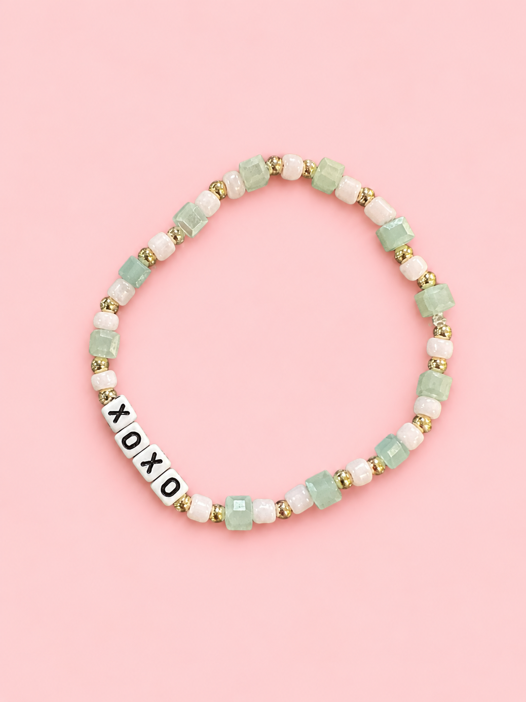 XOXO Mint and Gold Bracelet.png