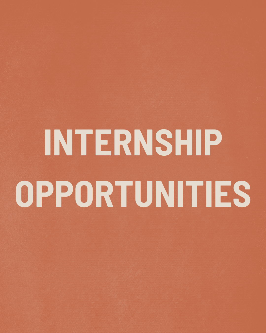 Text on a gradient background reads 'Internship Opportunities'.