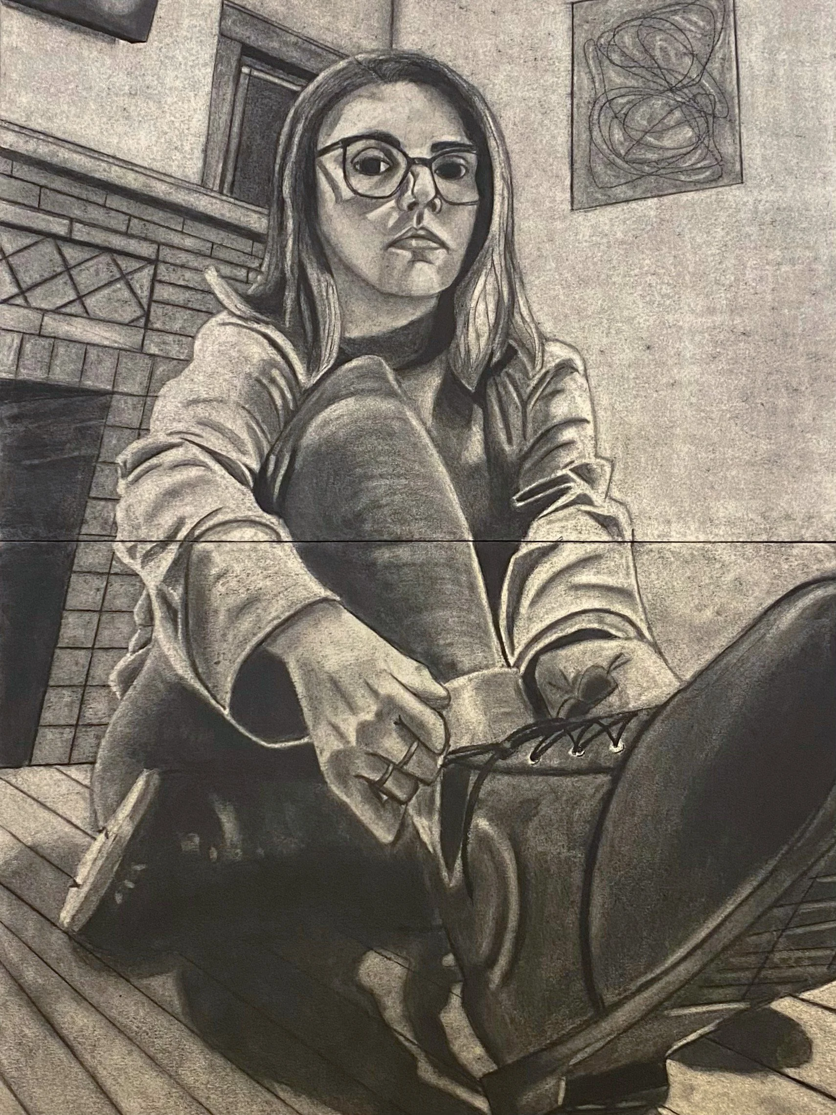 Self-Portrait, 2024, 30x40"