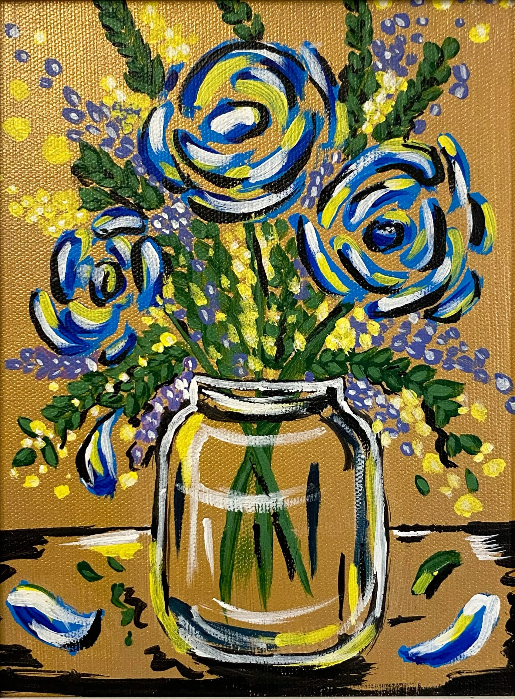 Flowers I, 2022, 5x7"
